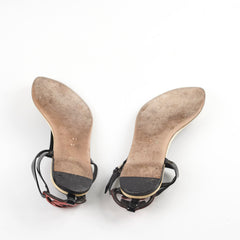 Gucci Vernice Soft GG Sandal 38