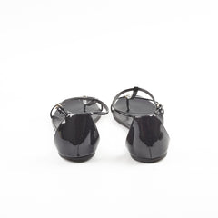 Gucci Patent Black Flats 38