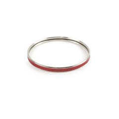 Hermes Uni Bangle Red Palladium Plated Size 65