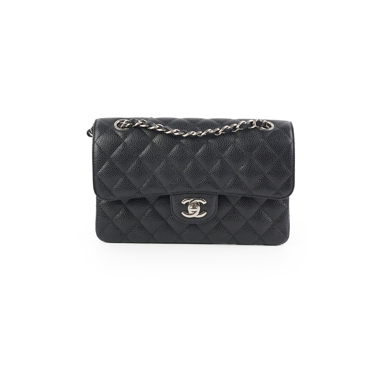 Chanel Double Flap Medium/Large Pearlescent THE PURSE AFFAIR
