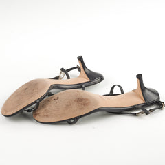 Gucci Kitten Heels Nappa Moorea Nero 38