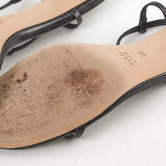 Gucci Kitten Heels Nappa Moorea Nero 38