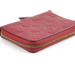Louis Vuitton Zippy Wallet Empiente Red
