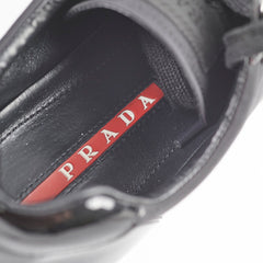 Prada Black Sneakers Nylon Saffiano 38.5