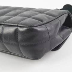 Chanel Seasonal Camelia Lambskin Mini Bag Black