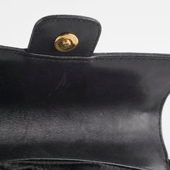 Chanel Seasonal Camelia Lambskin Mini Bag Black