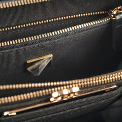 Chanel Caviar Vanity with Top Handle Microchipped Black