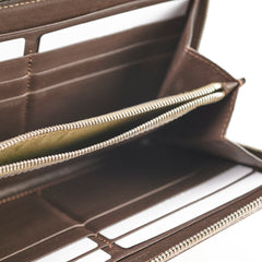 Celine Long Wallet Dark Beige