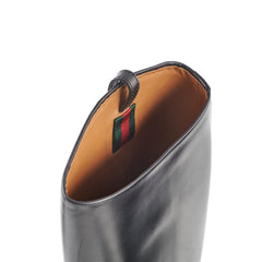 Gucci Knee High Boots Ribot Black 38