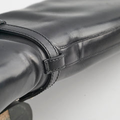 Gucci Knee High Boots Ribot Black 38