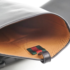 Gucci Knee High Boots Ribot Black 38