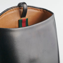 Gucci Knee High Boots Ribot Black 38