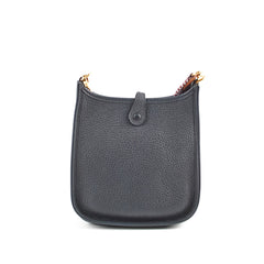 Hermes Mini Evelyn Clemence Black C Stamp