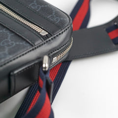 Gucci GG Supreme Messenger Bag Dark Grey