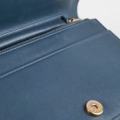 Chanel Wallet On Chain Chevron Caviar Navy GHW