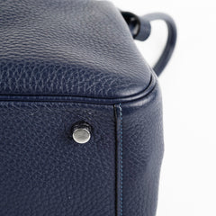 Hermes Lindy 26 Bleu Sapphire Clemence - Stamp Q Square