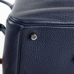 Hermes Lindy 26 Bleu Sapphire Clemence - Stamp Q Square