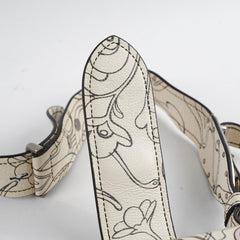 Prada Glace Rabbit-Print Calf Crossbody Bag