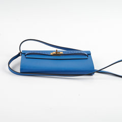 Hermes Kelly To Go Epsom/Alligator Mykonos/Bleu Zellige 2021