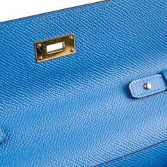 Hermes Kelly To Go Epsom/Alligator Mykonos/Bleu Zellige 2021