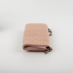 Dior Wallet On Chain Light Pink Patent