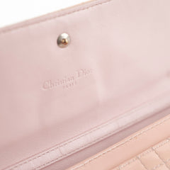 Dior Wallet On Chain Light Pink Patent