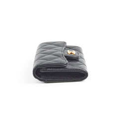 Chanel Flap Card Holder Caviar Black 29 Series