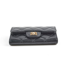 Chanel Flap Card Holder Caviar Black 29 Series