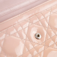 Dior Wallet On Chain Light Pink Patent