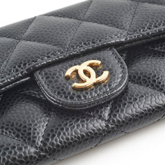 Chanel Flap Card Holder Caviar Black 29 Series