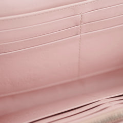 Dior Wallet On Chain Light Pink Patent