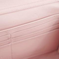 Dior Wallet On Chain Light Pink Patent