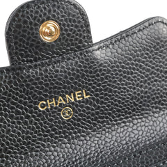 Chanel Flap Card Holder Caviar Black 29 Series