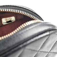 Chanel Caviar Round Coin Purse Black