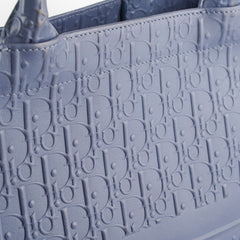 Dior Large Leather Book Tote Navy