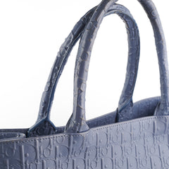 Dior Large Leather Book Tote Navy