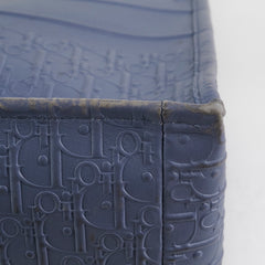 Dior Large Leather Book Tote Navy