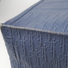 Dior Large Leather Book Tote Navy