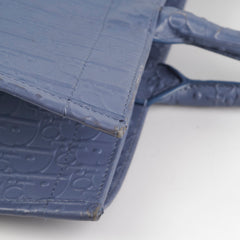 Dior Large Leather Book Tote Navy