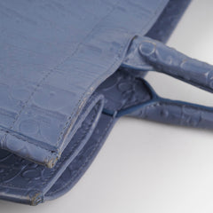 Dior Large Leather Book Tote Navy