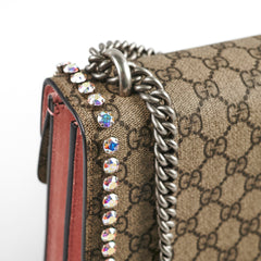 Gucci Crystal Embellished Dionysus Small Shoulder Bag