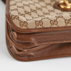 Gucci Monogram Brown Tote