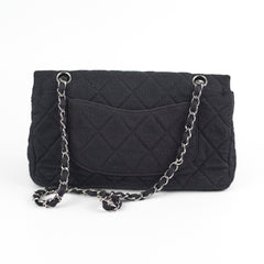 Chanel Fabric Shoulder Flap Bag Black