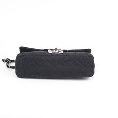 Chanel Fabric Shoulder Flap Bag Black