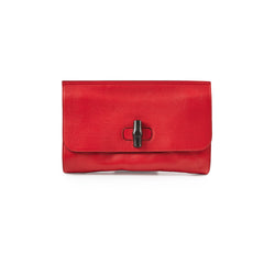 Gucci Bamboo Large Clutch Red