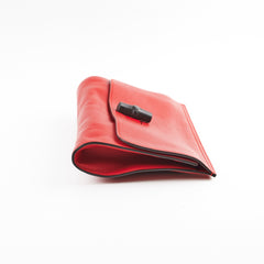 Gucci Bamboo Large Clutch Red