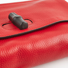 Gucci Bamboo Large Clutch Red