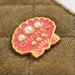 Chanel Wallet On Chain WOC Khaki Denim