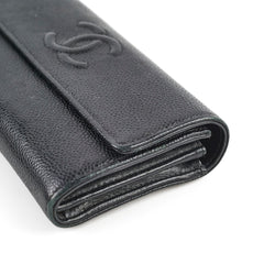 Chanel Long Wallet Black 18 Series