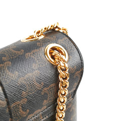 Celine Medium Victoire Bag in Triomphe Canvas Tan